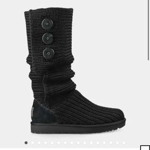 Ugg classic cardy black boots